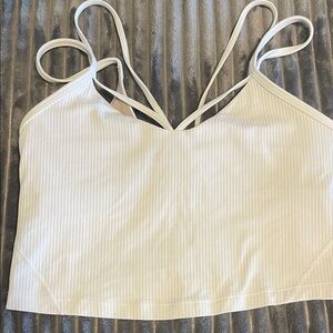 Lululemon White Crop Top